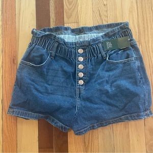 Wild fable paper bag denim shorts size large NWT